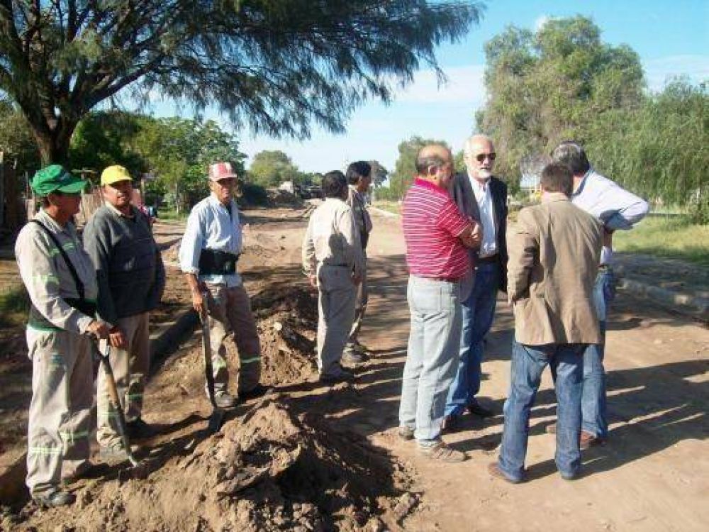 Ejecuci�n de obras en el acceso sur de la ciudad