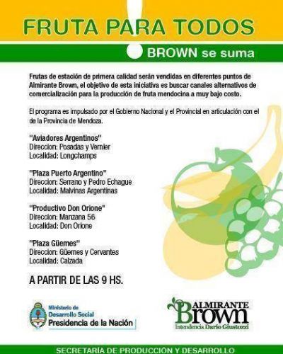 El Programa Fruta para Todos llega a Malvinas 