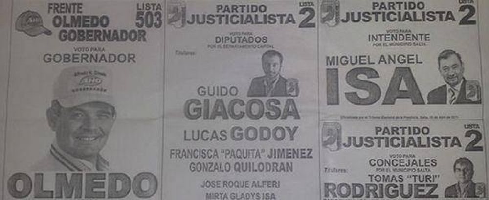 Aparecieron boletas "truchas"