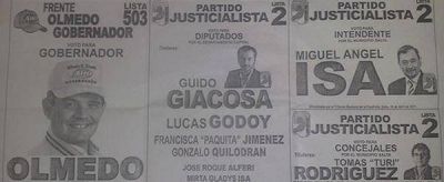 Aparecieron boletas "truchas"