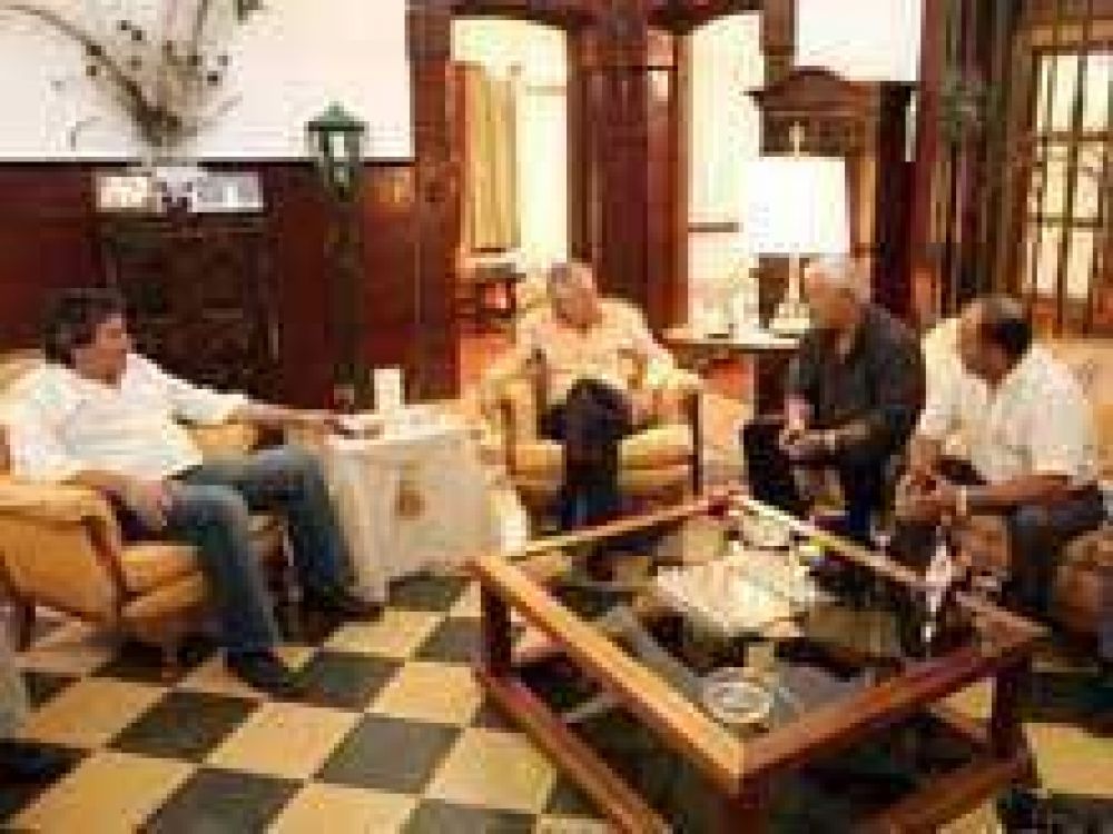 Saiz recibi� al titular de la CGT Rio Negro Rub�n Belich 