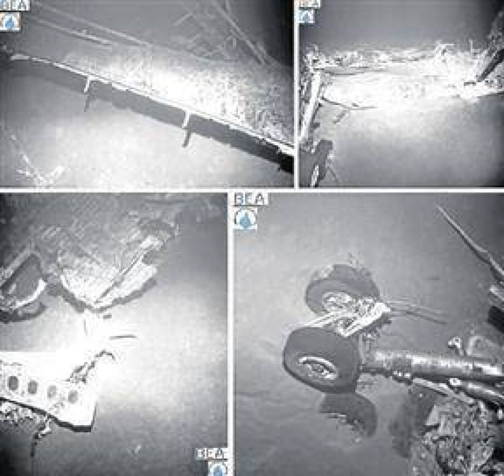 Los secretos del avi�n salen del fondo del mar