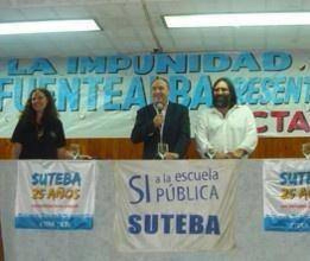 Baradel en la primera Jornada Regional de Suteba 