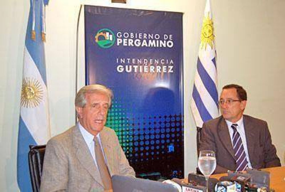 Tabar� V�zquez estuvo en Pergamino en el lanzamiento del programa �Clickear�