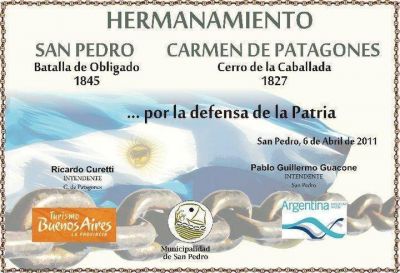 Patagones y San Pedro hermanados por gestas hist�ricas 	