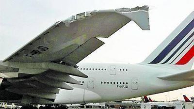 Dos aviones y un ins�lito accidente en Nueva York