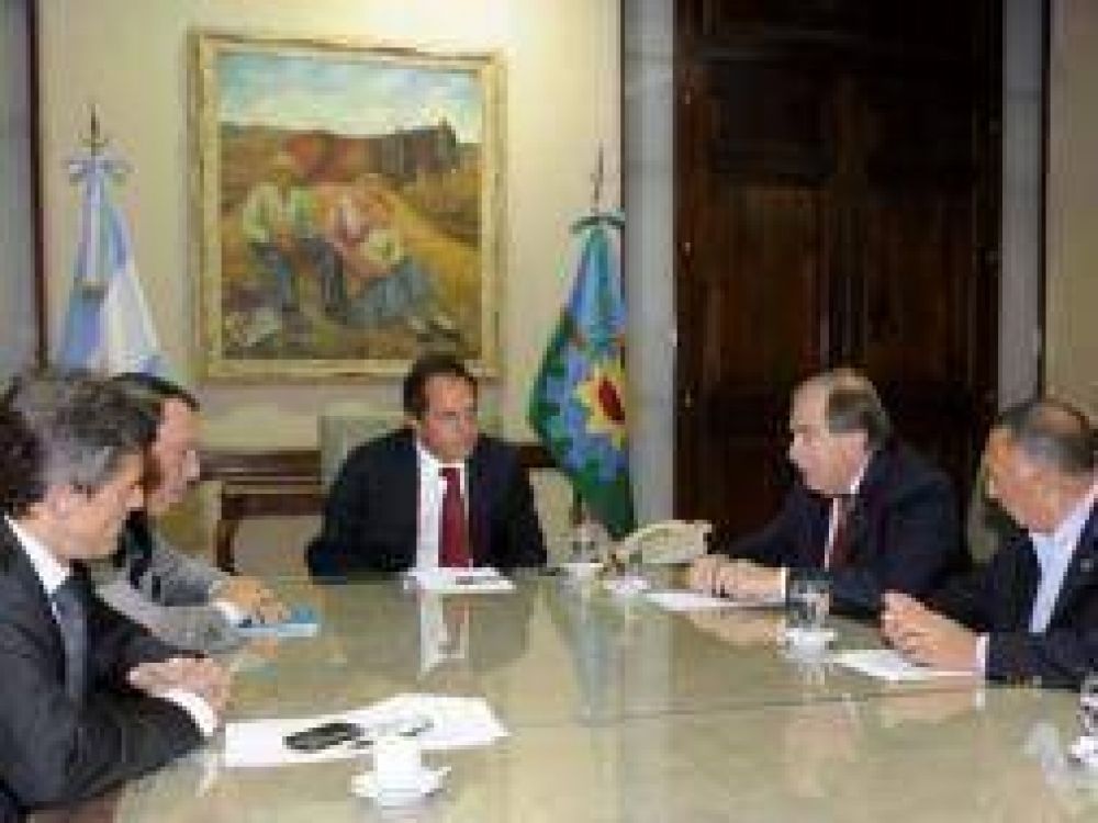 Scioli, Franetovich y Casal recibieron a directivos de Carbap