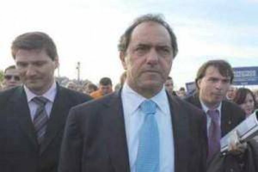 Llega Scioli a Lincoln a inaugurar la planta depuradora de l�quidos cloacales