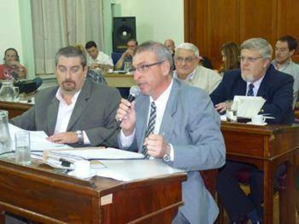 El concejal Ib��ez sigui� hablando y fue duro con la directora de Discapacidad, Silvia Gallego