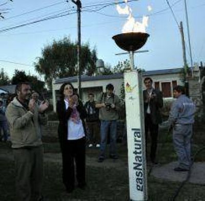 El barrio Bel�ustegui ya tiene gas 