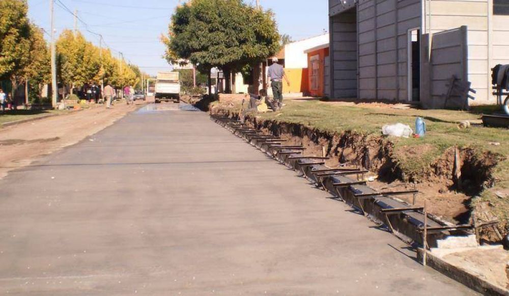 �Vamos a trabajar fuertemente para tratar de hormigonar la mayor cantidad de cuadras posibles�