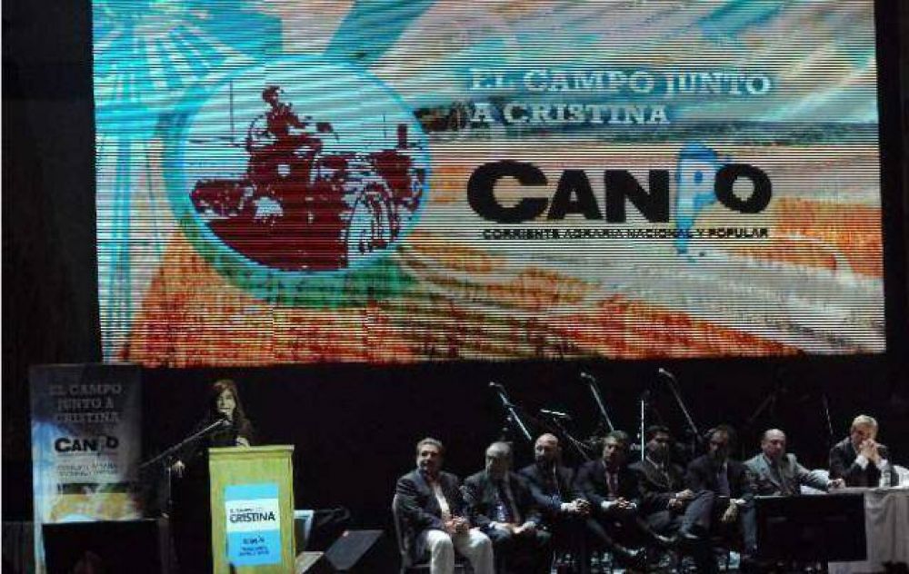 Lanzaron grupo rural "K" y Cristina dijo que quiere "un campo para muchos"
