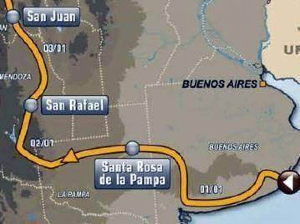 El Rally Dakar 2012 finalmente pasar por Tres Arroyos