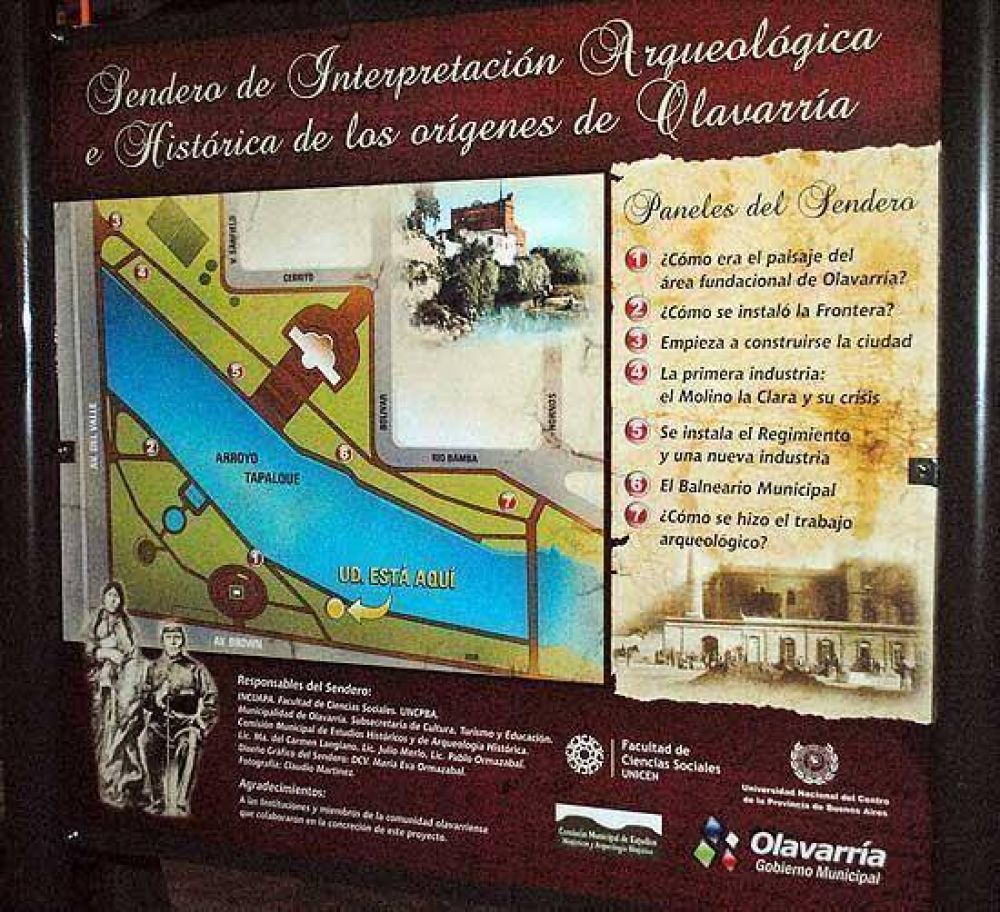 Un sendero en el Parque del Bicentenario recorre la historia del casco fundacional de la Ciudad