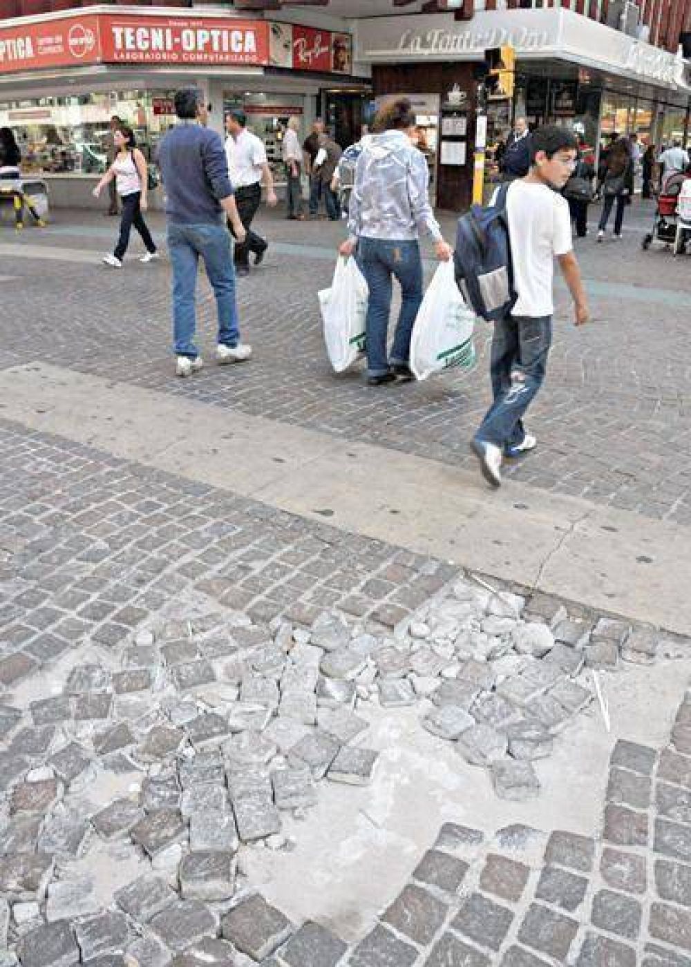 Estiman que la semana pr�xima comenzar� la remodelaci�n de la Peatonal San Mart�n