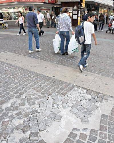 Estiman que la semana pr�xima comenzar� la remodelaci�n de la Peatonal San Mart�n