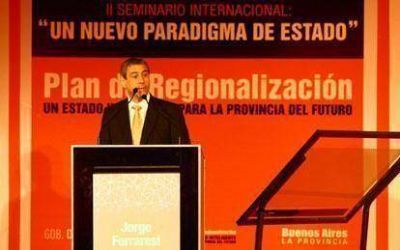 Ferraresi disert� junto a Scioli sobre el Plan de Regionalizaci�n de la Provincia