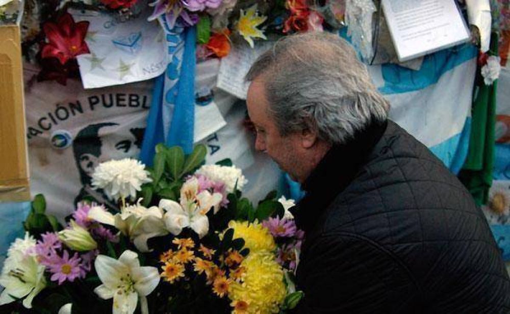 Cristina Fern�ndez con Rudy Ulloa y M�ximo encabezaron el recordatorio de N�stor Kirchner