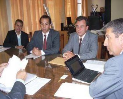 Bisogni y el gremio con el Presidente de la Caja
