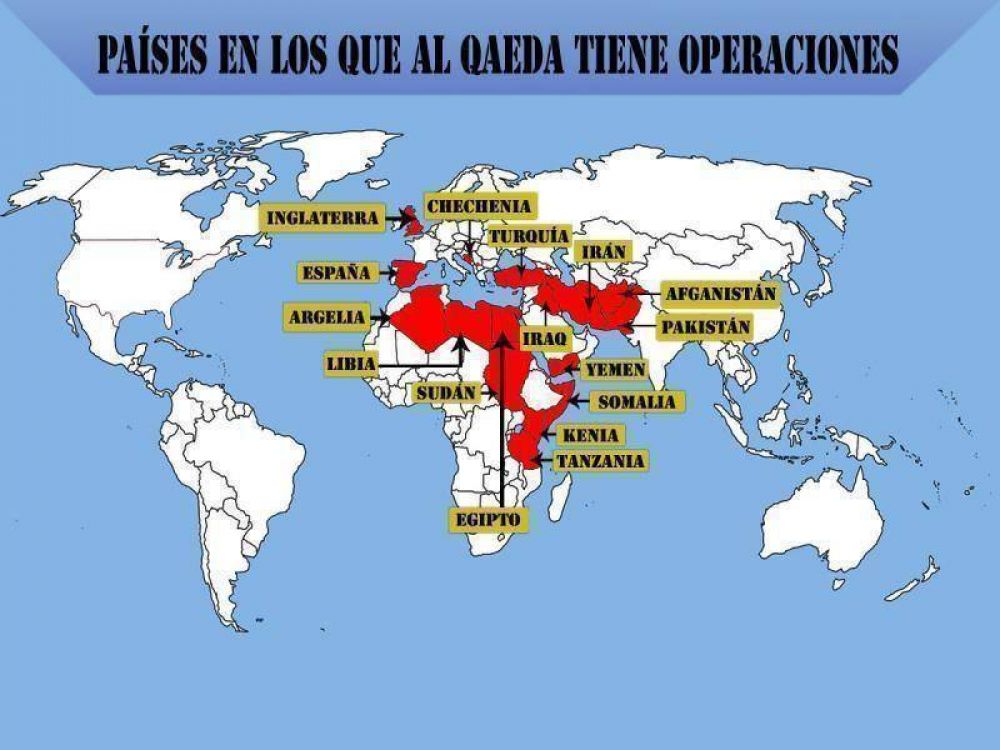 El mapa de Al-Qaeda en el mundo