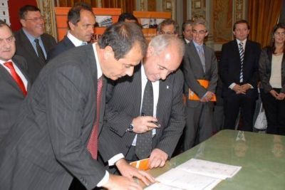 PTE. PER�N - CONVENIO PARA REFACCI�N Y CONSTRUCCI�N DE NUEVA COMISAR�A