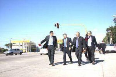 Julio Pereyra recorri� la obra de ensanche de Eva Per�n