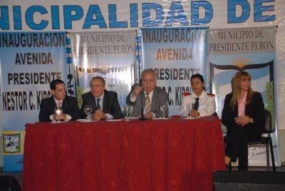 PTE. PER�N - INAUGURACI�N DE LA AVENIDA PRESIDENTE N�STOR KIRCHNER