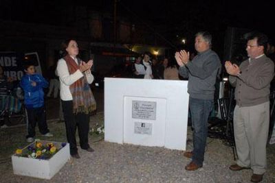 En un acto con tintes electorales, Rosso record� a Evita al cumplirse el 92� aniversario de su nacimiento