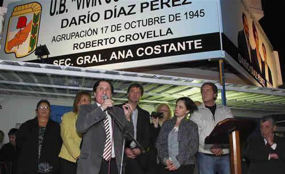 D�AZ P�REZ INAUGUR� UN NUEVO LOCAL PARTIDARIO EN LAN�S ESTE