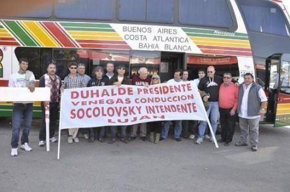 Socolovsky particip� en el Luna Park del acto de Duhalde