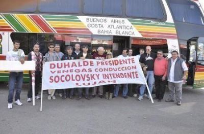 Socolovsky particip� en el Luna Park del acto de Duhalde