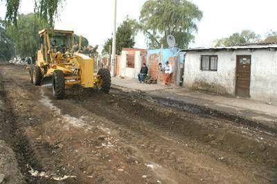 Trabajos de urbanizaci�n en el barrio El Progreso