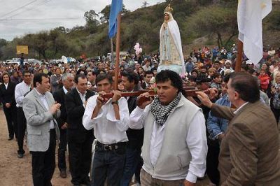 El Gobernador Zamora particip� de la festividad de Nuestra Se�ora de F�tima 