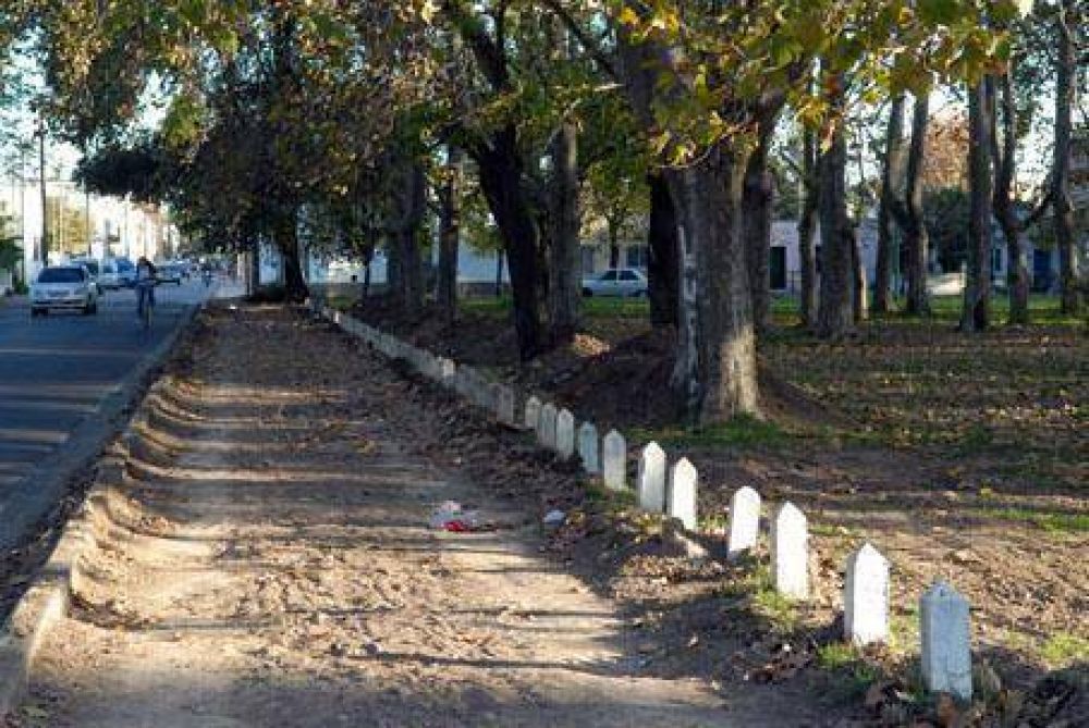 Comenzaron a realizar obras de mejoramiento en el parque San Mart�n