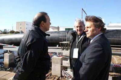 Expertos recorrieron la obra del Emisario Submarino