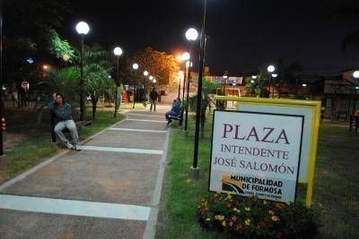 Inauguraron la plaza Jos� Salom�n en el barrio 2 de Abril