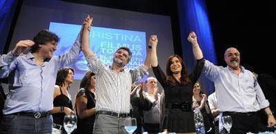 Cristina lanz� a Filmus en un acto copado por La C�mpora