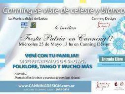 Ezeiza: Fiesta por el 25 de Mayo en Canning Desing