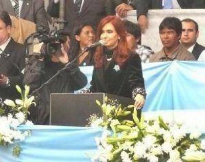 �Finalmente ese sue�o que ten�a N�stor se hizo realidad�, subray� la presidenta Cristina Kirchner