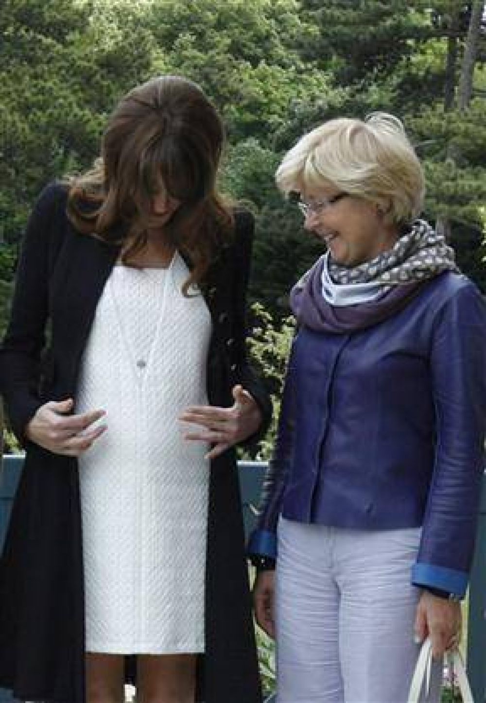 Carla Bruni y su embarazo, protagonistas en Deauville