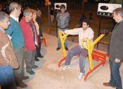 Pista de la salud: Se inaugur� el segundo gimnasio urbano y apto para personas con capacidades diferentes