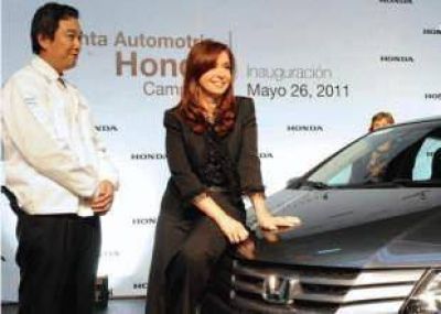 La Presidenta inaugur� la planta de Honda en Campana 