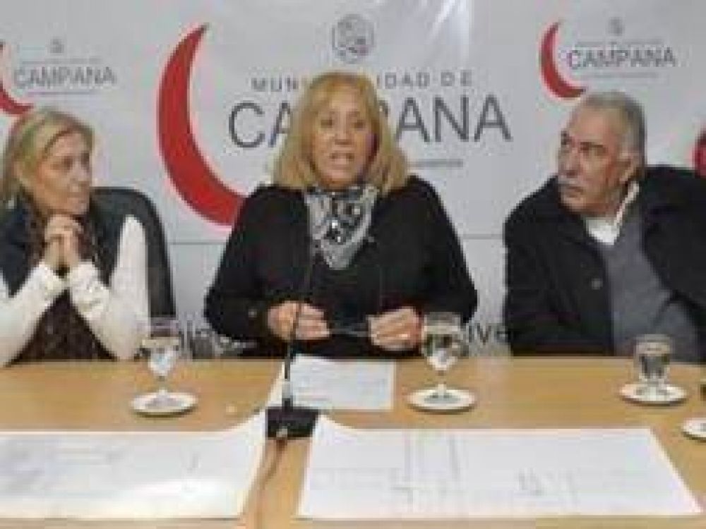 Campana: Giroldi anunci� la construcci�n de Escuela T�cnica