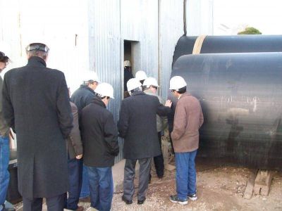 OSSE - DECANOS DE INGENIER�A DE TODO EL PA�S RECORRIERON LAS OBRAS DEL EMISARIO SUBMARINO