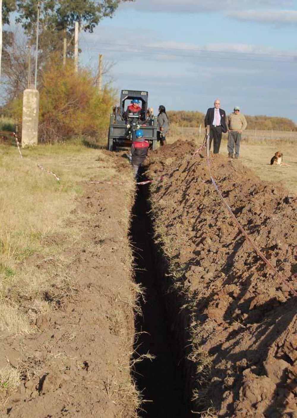 Comenz� la obra de agua potable en �lvarez de Toledo