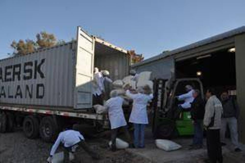20 toneladas de pistachos rumbo a Italia