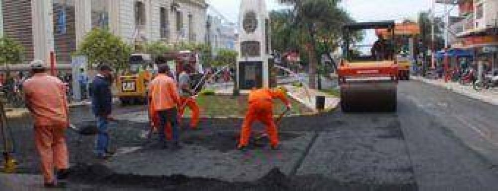 Por obras de repavimentaci�n, est� cortado el tr�nsito en el centro