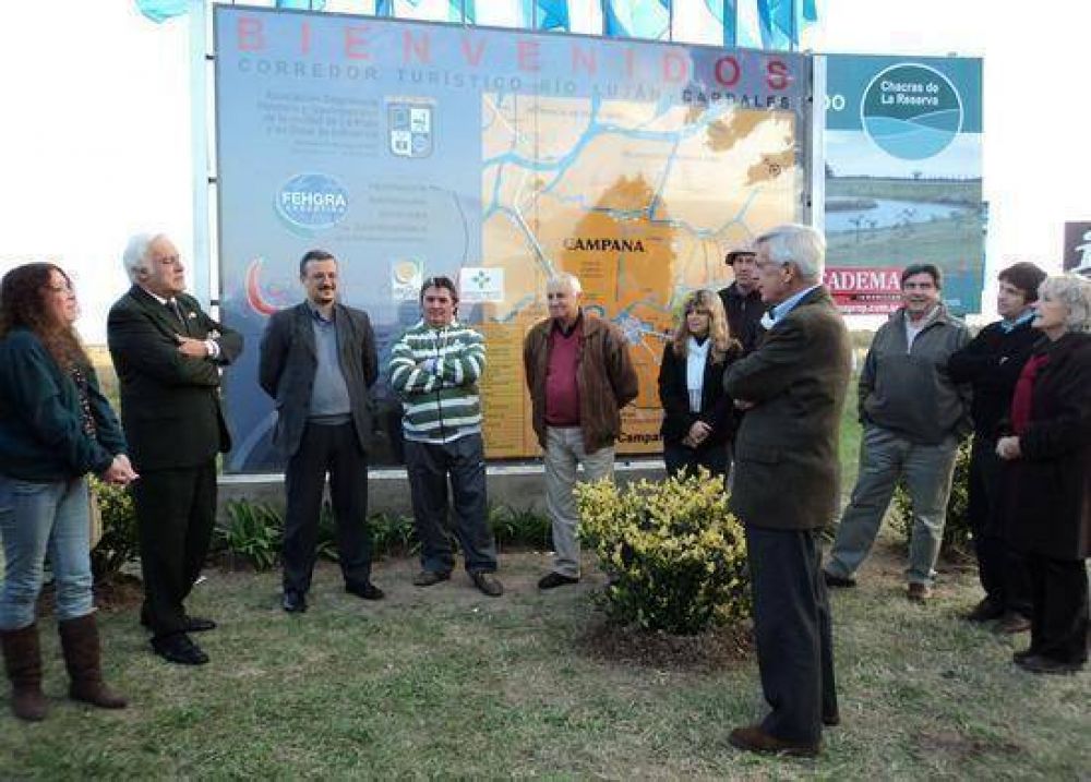 El Municipio inaugur� la se�al�tica del Corredor Tur�stico R�o Luj�n-Cardales