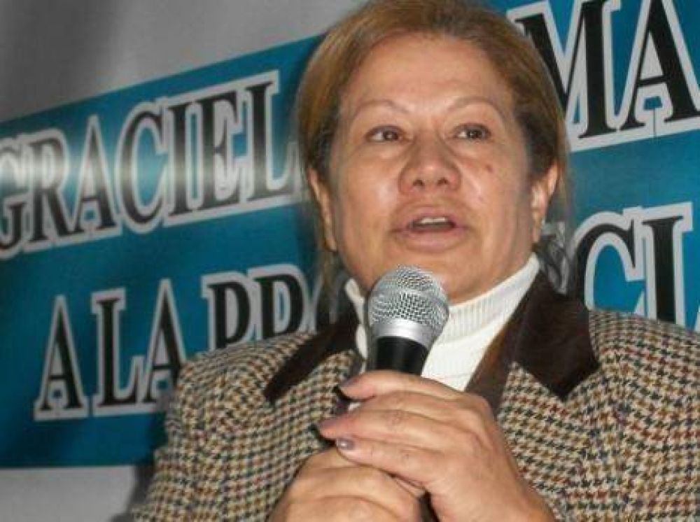 LA DIPUTADA Y PRECANDIDATA A GOBERNADORA GRACIELA CAMA�O ESTARA EN BALCARCE