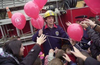 Los Bomberos realizaron su tradicional desfile de cada a�o
